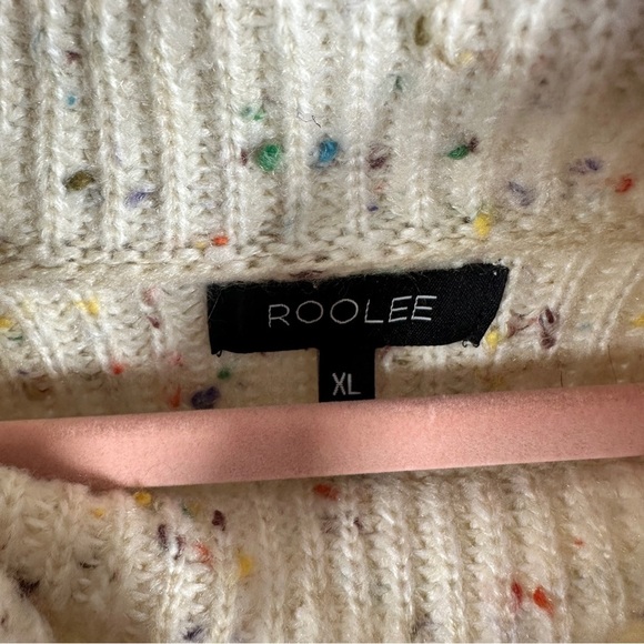 Roolee Speckled Confetti Turtleneck Sweater sz XL - Picture 5 of 5